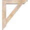 Ekena Millwork Traditional Traditional Smooth Bracket w/ Offset Brace, Douglas Fir, 5 1/2"W x 24"D x 28"H BKT0604X24X28TRA01SDF - alternate 3